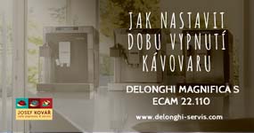 Nastavení kávovaru DeLonghi