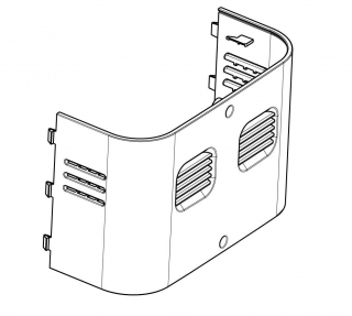 DeLonghi zadní plastový kryt kávovaru pro Autentica ETAM 29 - 5313241751