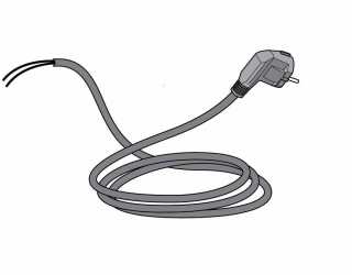 DeLonghi přívodní elektrický kabel 220V - 5032110800